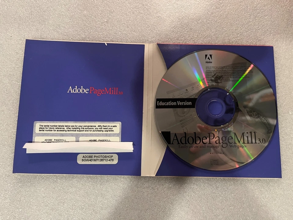 Adobe PageMill Version 3.0 with Serial Number for MAC, Education Version - Image 2 of 4