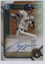 2022 Bowman Mega Box Chrome Mojo Auto Tyler Black #BMA-TB Auto 0h29