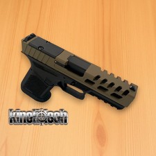 Glock 19 Gen 5/ 19X, Complete Slide, OEM Style - Black Barrel, FDE - USA Made