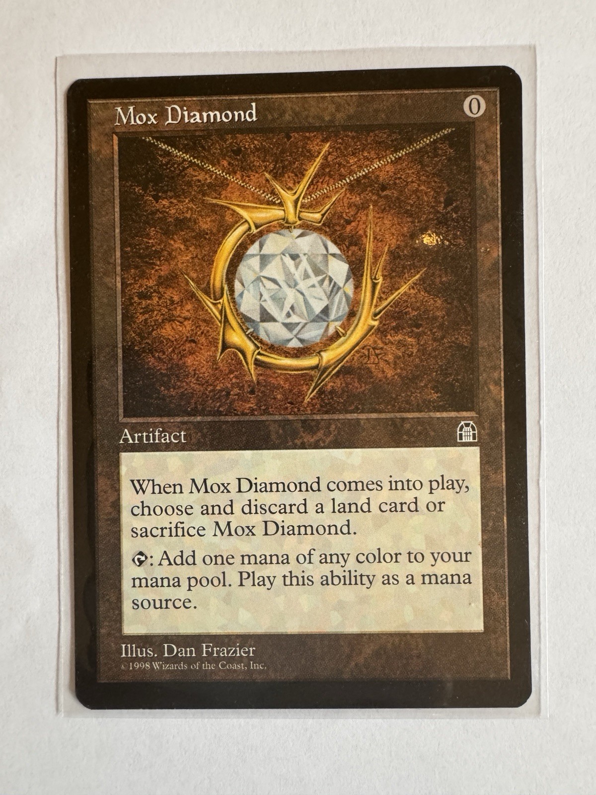 Mox Diamond Stronghold 1998 nm Magic Card reserved list. Premodern powerhouse