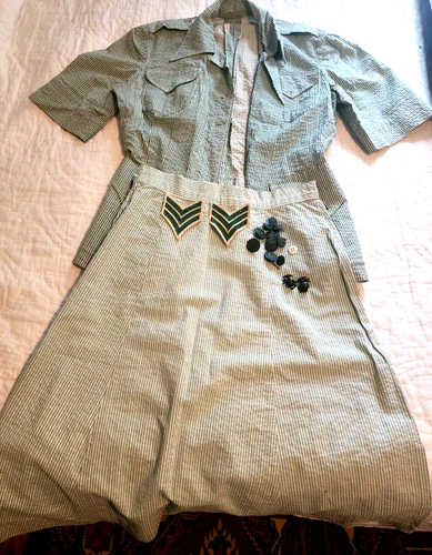 USMCWR WOMEN MARINE CORPS SEERSUCKER UNIFORM NAMED