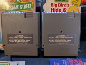 Sesame Street ABC & Big Bird Hide & Speak Nintendo NES Complete in Box w Manuals