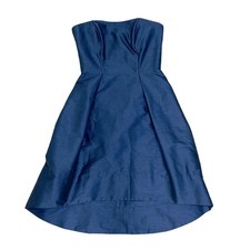 Alfred Sung Navy Blue Strapless High Low Dress Women’s size 10