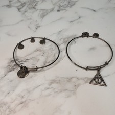 A Pair. Used In Good Shape Alex and Ani Harry Potter Bangle Bracelet With Charms