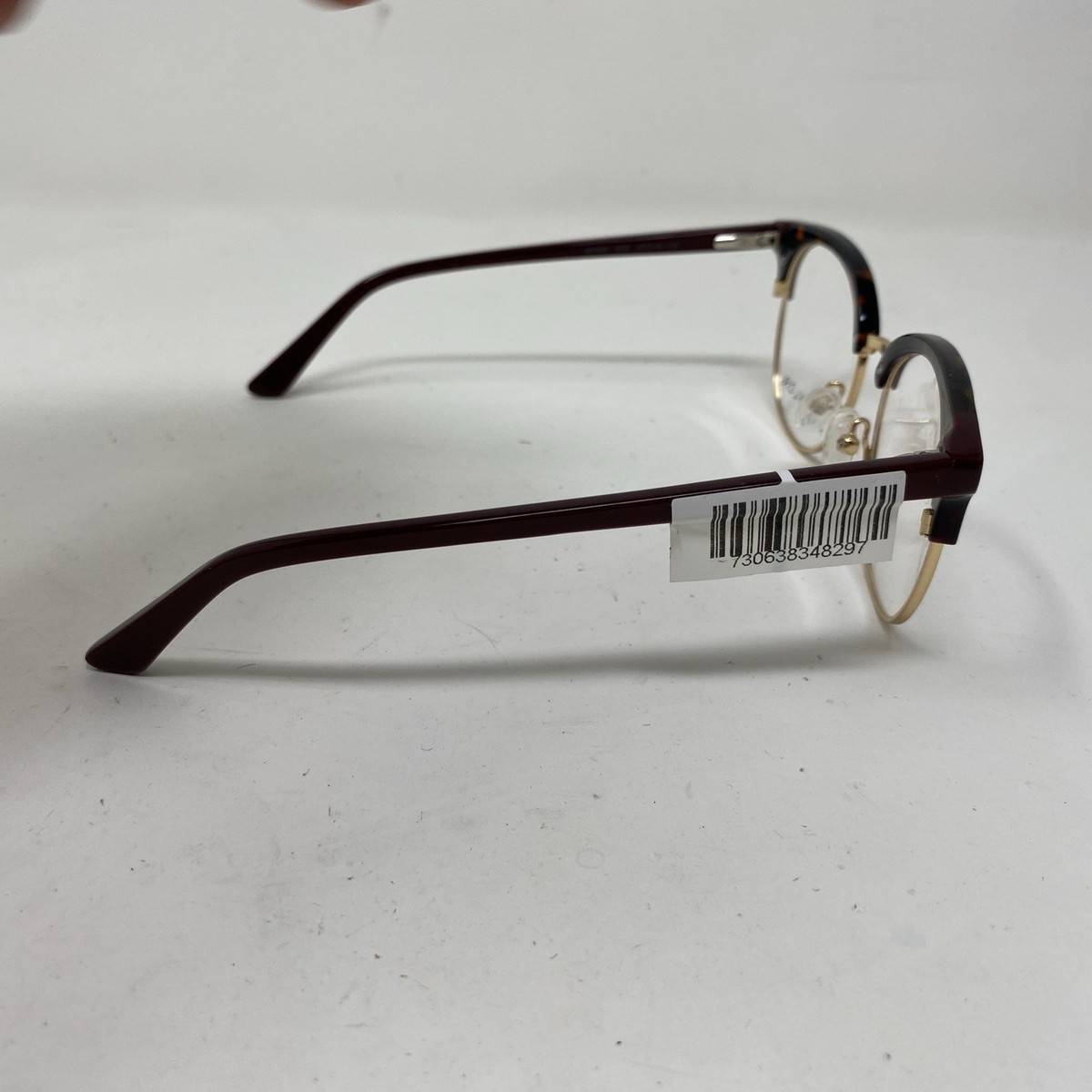 Ann Taylor AT335 50-18-135 Tortoise Gold Burgundy Flex Hinge  display picture 2