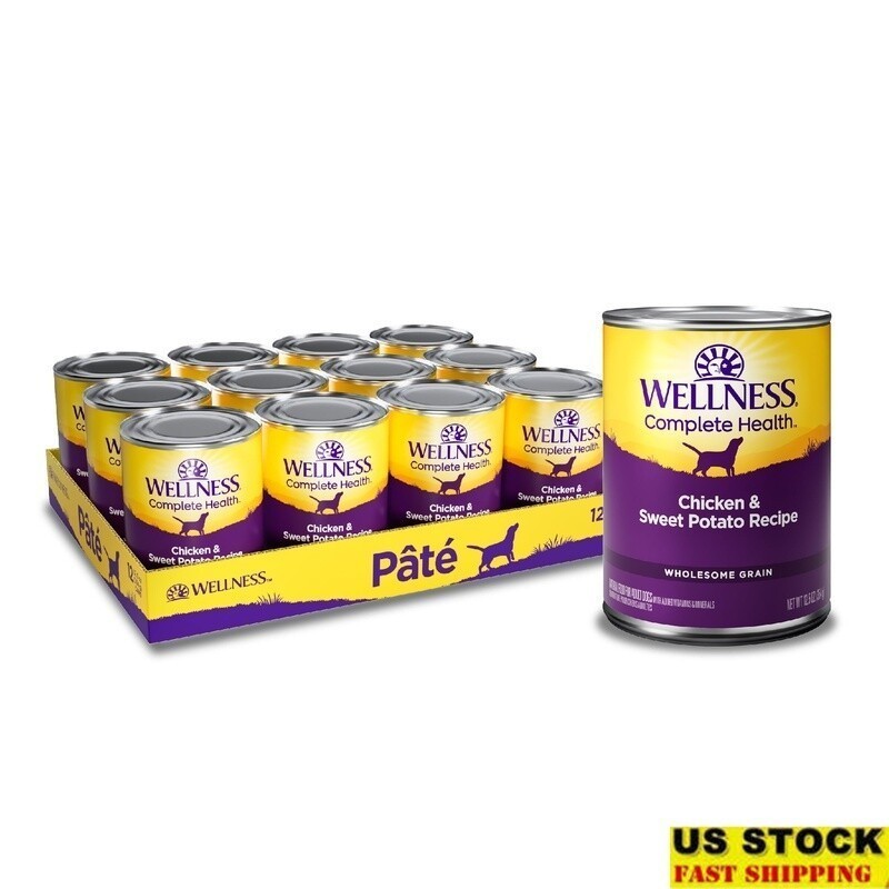 Pate Chicken Sweet Potato Grain Free 12.5oz Pack Of 12 New