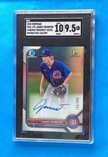 James Triantos 2022 Autograph Bowman Chrome Refractor Auto 1st Rookie SGC 9.5 10