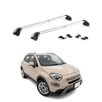 DachträGer GrundtäGer FüR Fiat 500X 2015-2026 100Kg Aluminium Silber ABE