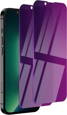 2 Pack Privacy Screen Protector for iPhone Gradient Purple 14 