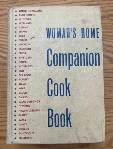 Vtg Womans Home Companion Cook Book 1942 P.F. Collier & Son Cookbook Hardback