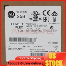 New Allen-Bradley 25B-D4P0N114 PowerFlex 525 1.5kW 2Hp AC Drive US Free Tax