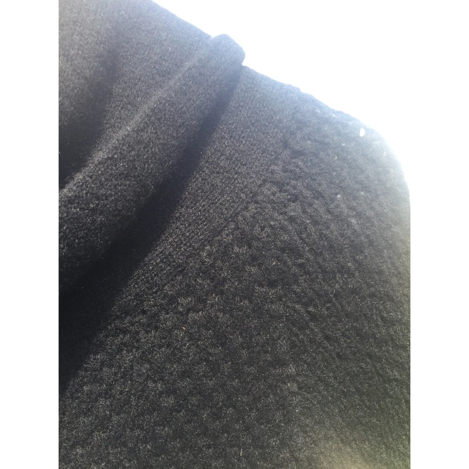 Velvet womens short sleeve sweater size P petite wool cashmere turtleneck black - Image 3 of 4