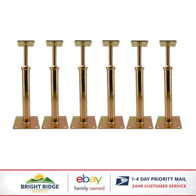 #ad #ad 6 PCS Heavy Duty Jacks for Leveling Floors 6 Ton Capacity and Height Adjustment $119.91
