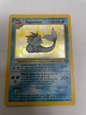 Vaporeon 12/64 Jungle Holo - Raw/Ungraded. AS IS.