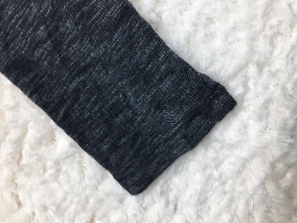 Casual Couture Dress Womens Large Gray Black Long Sleeve Knit Ruffle Hem Layered - Image 2 of 4