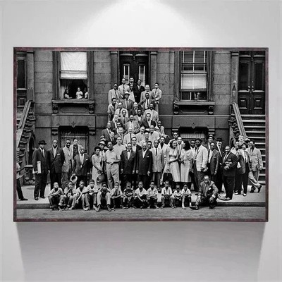 Harlem Community Group Portrait Vintage Photography Poster