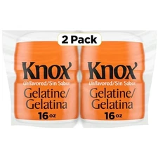 Knox Unflavored Gelatin, 2 Ct Pack, 16 Oz Canisters