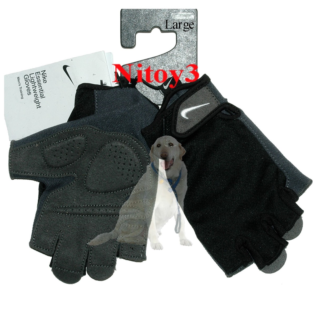 nike bicycle gloves Nike Essential Training-Bike-Fish-Multisports Fingerless Gloves Men Large:  7.5-8