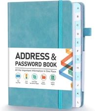 New Address Book With Alphabetical Tabs Hardcover Password tical Tabs, Hardcover
