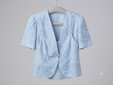 Vintage Teal Three Piece Women s Outfit Set