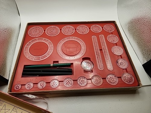 Vintage Kenner’s Spirograph 1967 With Instructions Design Book~all gears