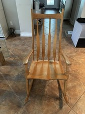 Handcrafted one of a kind tiger wood rocker