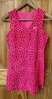 Nike Serena Williams 2014 US Open Leopard Print Damen Tenniskleid Größe S