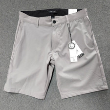 Kenneth Cole Golf Shorts Mens Sz 30 Steel Gray Lightweight Wicking Stretch $69