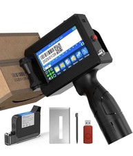 Portable handheld inkjet printer with quick-drying ink and multi-languagesupport