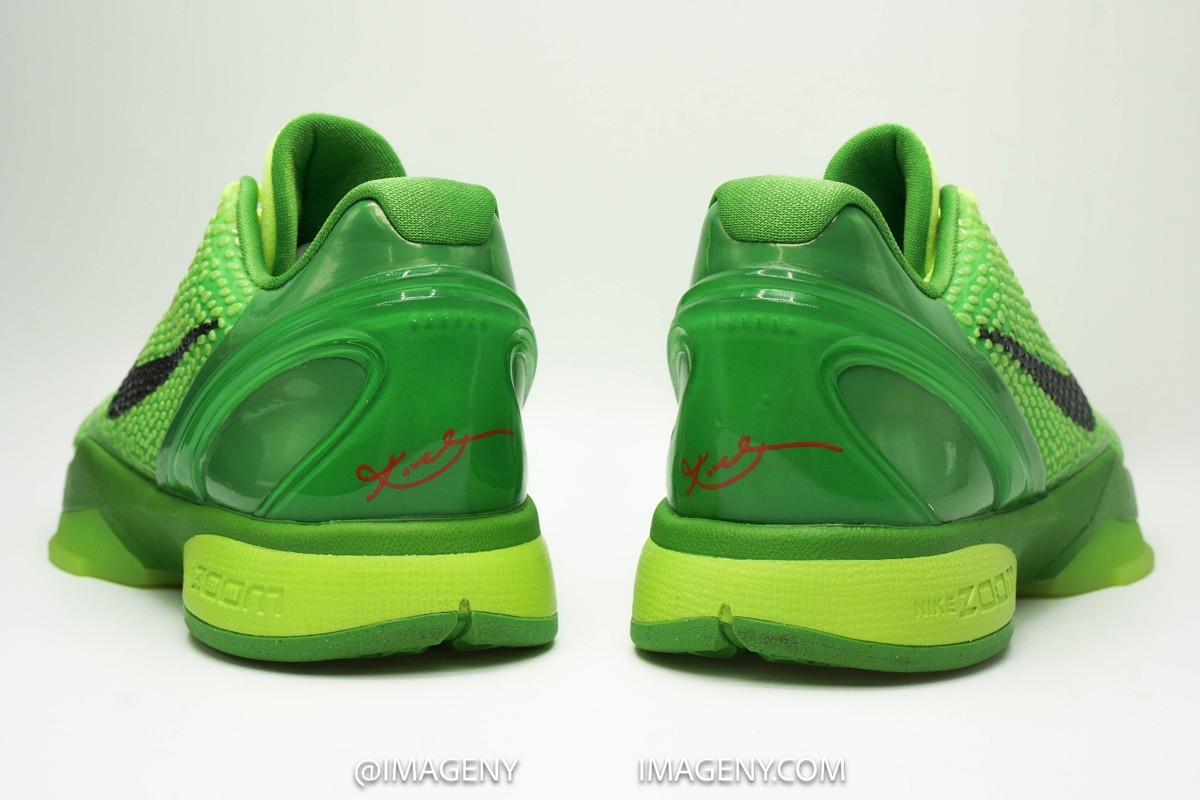 Nike Kobe 6 Protro Green Apple/Black Volt Crimson CW2190-300 Men\'s Size 12. NIKE KOBE 6 PROTRO USED SZ 9.5 GRINCH GREEN APPLE VOLT  main image 2
