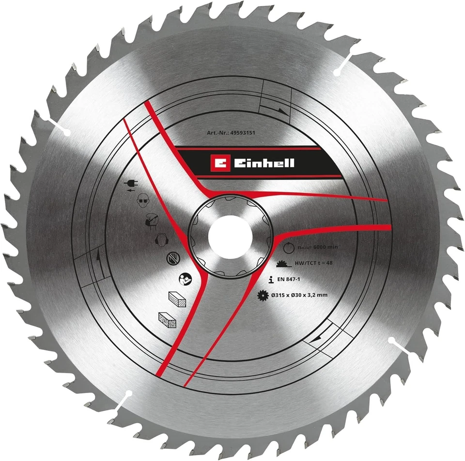 kwb by Einhell Lama HM Ø 315 x 30 mm, 48 denti, adatta per sega circolare da ... - Immagine 2 di 3