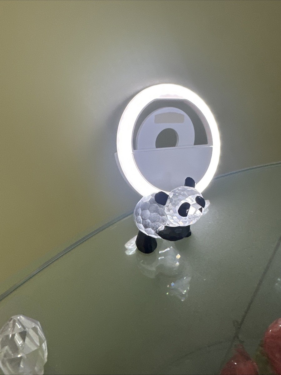 Vintage Swarovski “Silver Crystal” Black Crystal Panda Bear