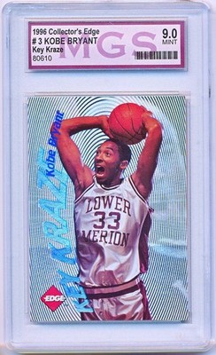 1996 Collector's Edge Kobe Bryant Key Kraze Factory Set Rc #3 MGS 9.0 - QTY