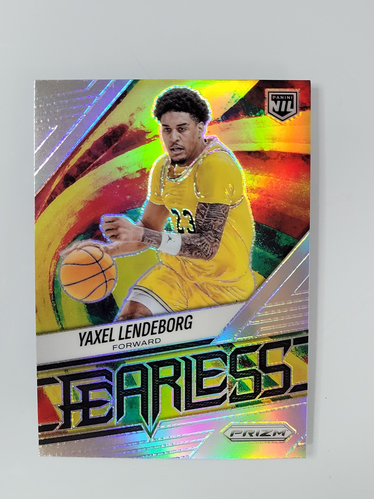 2025-26 Panini Prizm YAXEL LENDEBORG #18 Fearless Silver Prizm
