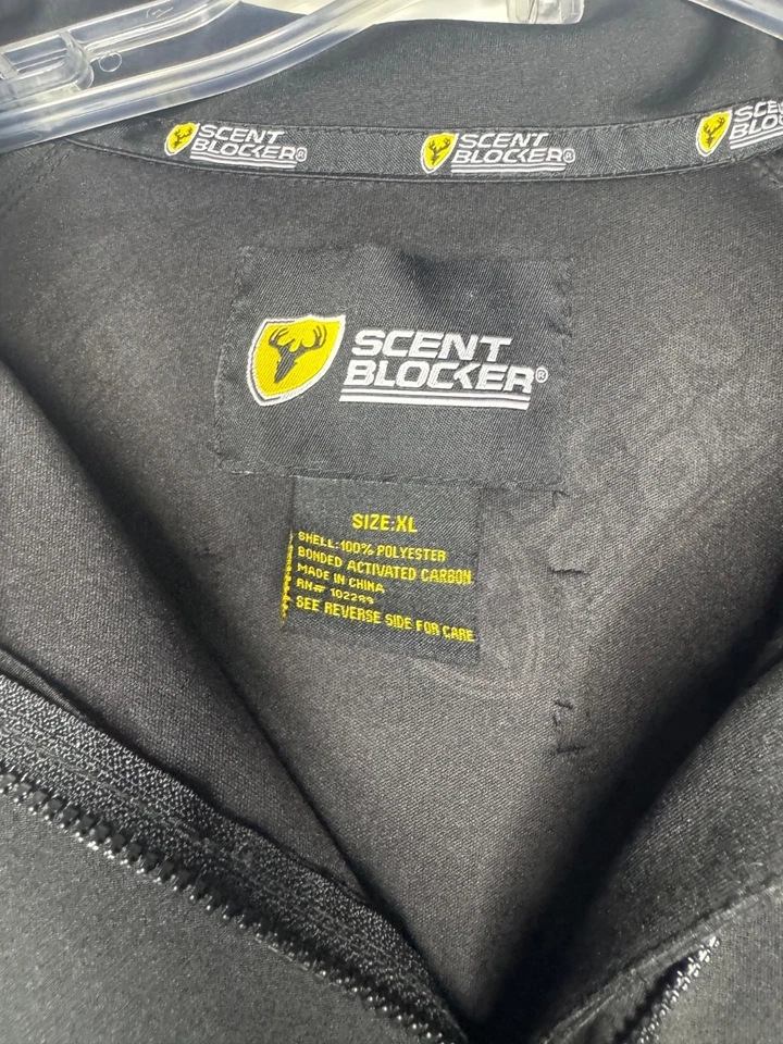 ScentBlocker Bone Collector 1/4 Zip Pullover XL Black Hunting Shirt S3 Scent Con - Image 4 of 4