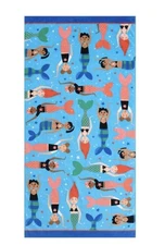 Mainstays Beach Collection Mermaid Cotton-Blend Beach Towel