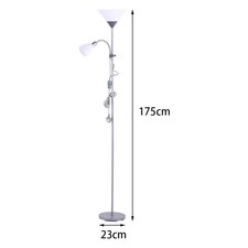 175cm Tall 2 Way LED Floor Lamp Adjustable Lounge Reading Free Standing Light