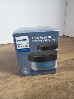 a Philips Norelco Quick Clean Pod Cartridge 2-Pack