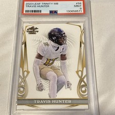 2023 Leaf Trinity MB Travis Hunter #56- PSA 9 (RC)