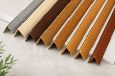 PVC Wood Effect Corner Trim 90° Angle Edging Plastic Profile Various Sizes 1M