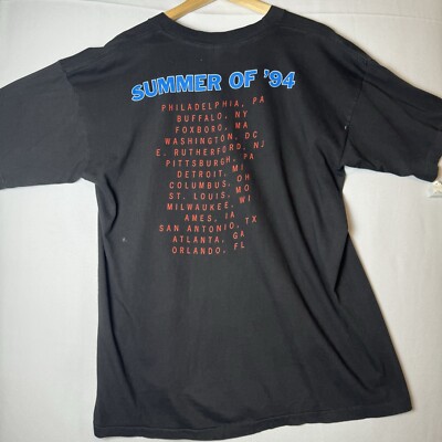 Vintage Elton John Billy Joel Face To Face Tour T Shirt L Double
