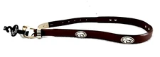 NEW Kansas State KSU Wildcats Enmon Italian Brown Saddle Leather Belt Men's 30