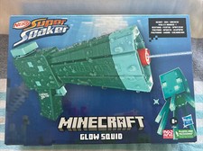 NERF Super Soaker Minecraft Glow Squid Water Blaster Toy Gun Minecraft Edition