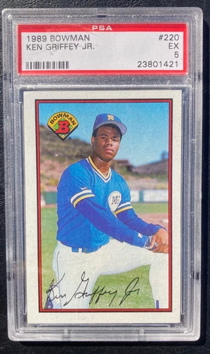 Ken Griffey Jr. 1989 Bowman #220 PSA 5 Mariners Reds HOF MVP Rookie (#421)