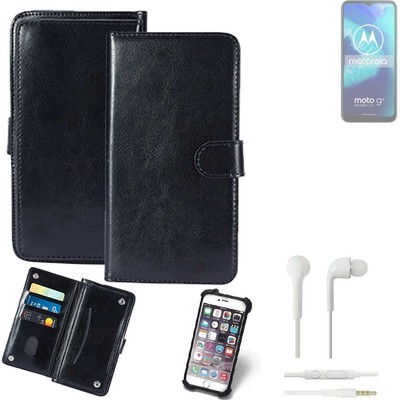 KUNSTLEDER HANDYTASCHE FÜR Motorola Moto G8 Power Lite + KOPFHÖRER SCHUTZ HÜL