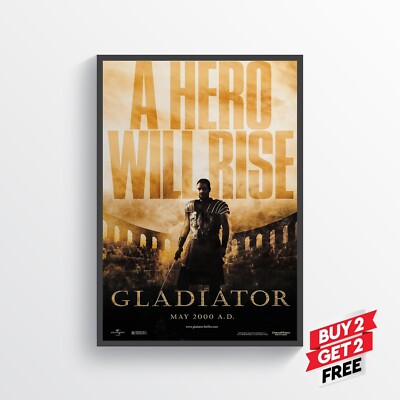 Gladiator Film Poster Drucke Wandkunst Classic A5 A4 A3 A2