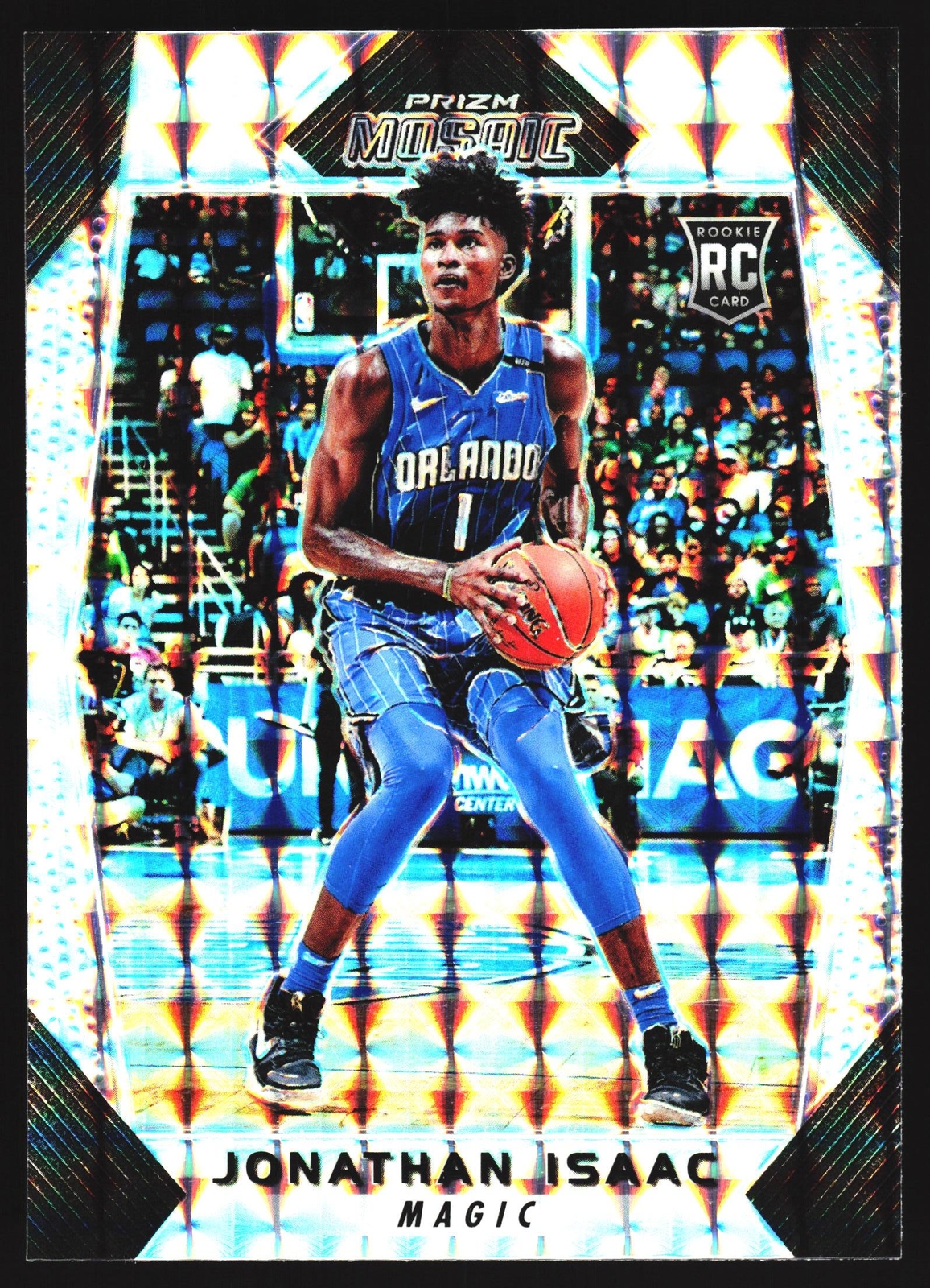 2017-18 Panini Mosiac Silver Prizm Jonathan Isaac RC Orlando Magic