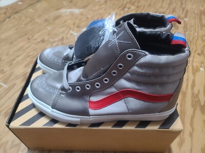 2008 Vans x HUF SK8 HI Satin Pack Silver Size 12 supreme og wtaps syndicate