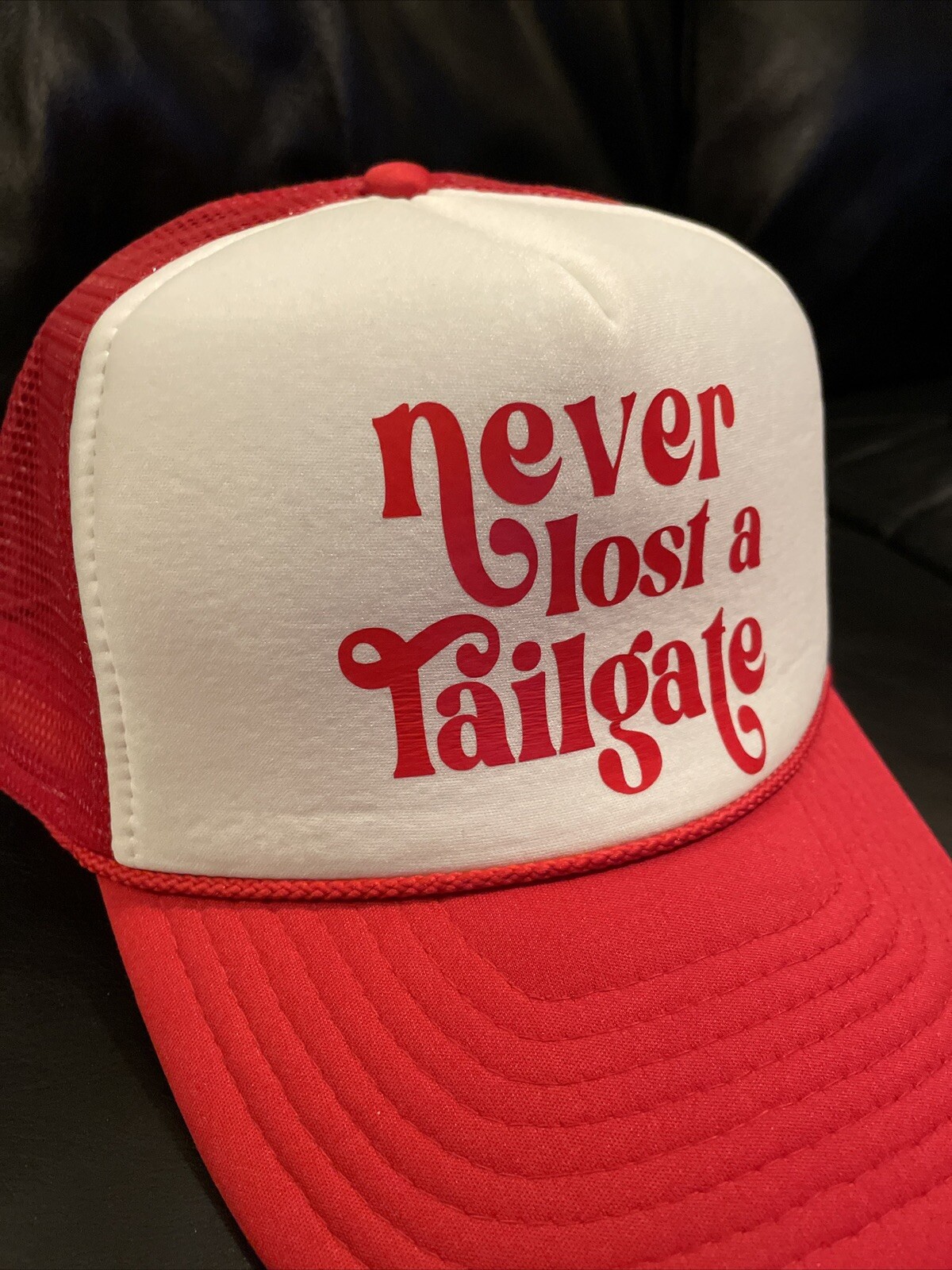 Snapback Hat Cotton Mesh Solid Flat- “Never Lost … - image 2