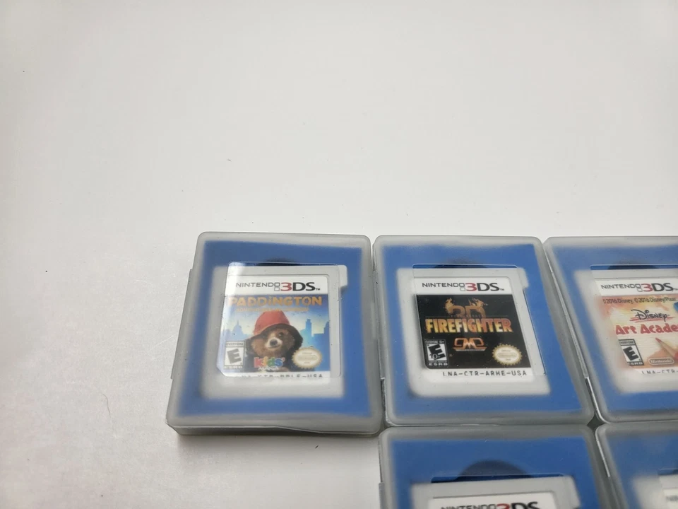 LOTE de 6 jogos para Nintendo 3DS Harvest Moon/Steam/NBA/Art Academy/Firefighter #N41 - Imagem 2 de 4